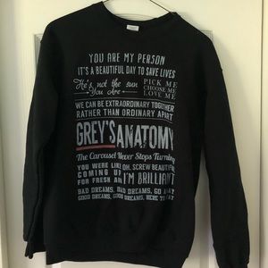 greys anatomy crewneck sweater